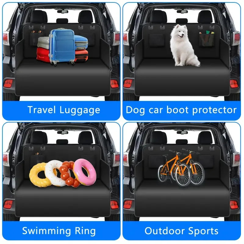 Waterproof Dog Car Seat Cover Trunk Case Dog Car Transporter Travel Mat Pad Dog Carriers Hammock For Small Medium Large Dogs