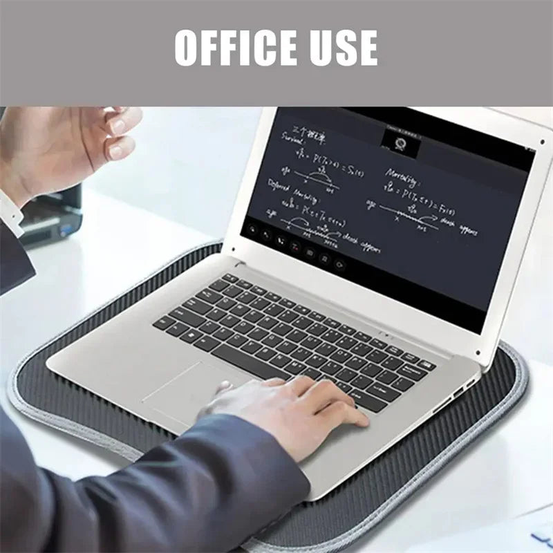 Multifunctional Laptop Desk With Cushion and Filled with Foam Particles, Small Pillow Table, Hard Mouse Pad Large Computer Desks