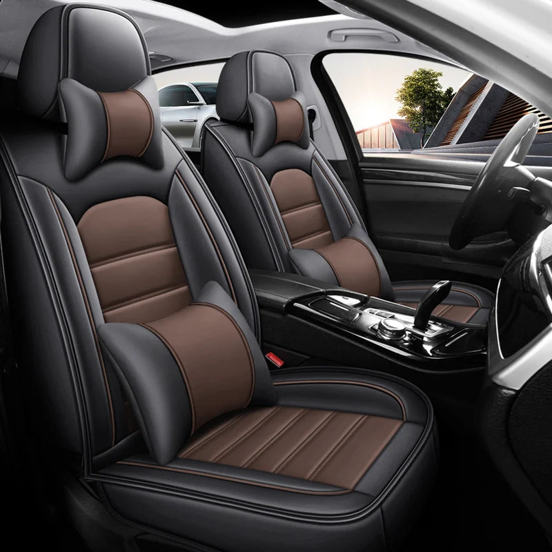 Universal Style Car Seat Cover for Volkswagen Touareg Golf ID3 ID4 X T-Cross Car Accessories Interior Details Seat Protector