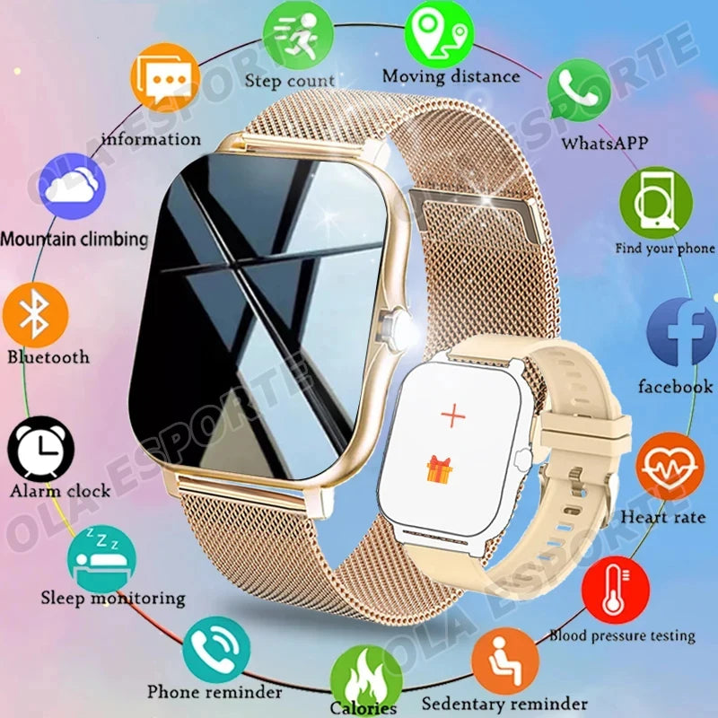 Outdoor Sports Smart Watch Wireless Calling Information Reminder Wallpaper Change Men's and Women's Waterproof Smartwatch 2025