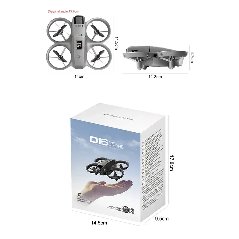 Xiaomi D16 Drone Profesional 8K HD Dual Camera Aerial 180° Electric Adjustable GPS Obstacle Avoidance Bushless Motor UAV New