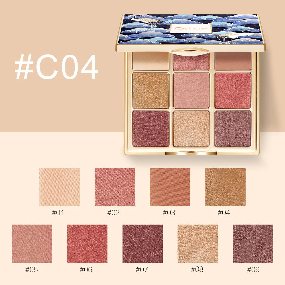 CATKIN Eternal Love Seasonal 9 Colors Eyeshadow Glitter Shimmer Matte Metallic Natural Special Chinese Modern - Hot Sales