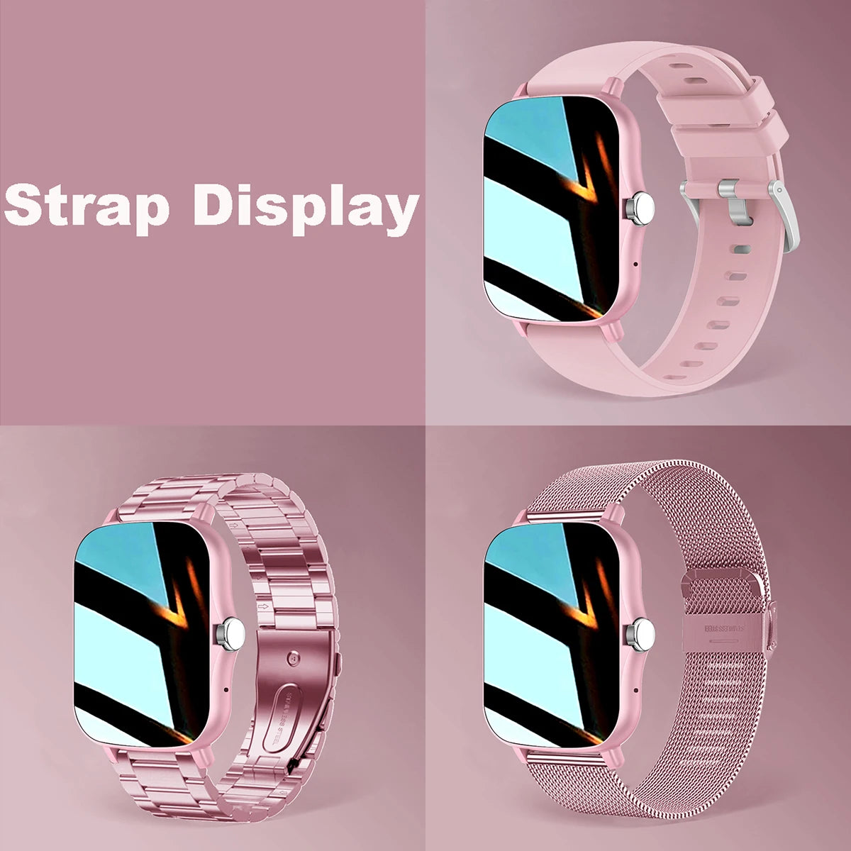 NEW 2025 Fashion SmartWatch Android Phone 2.01" Color Screen Full Touch Custom Dial Watch Women Bluetooth Call Smart Watch Men