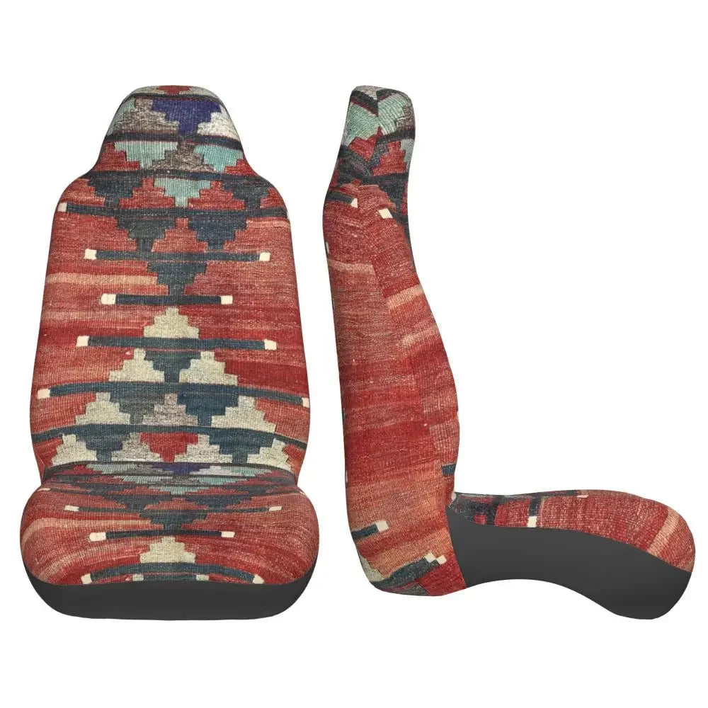Boho Aztec Universal Car Seat Cover Four Seasons Women Ethnic Persian Tribal Car Seat Cushion Fabric Hunting