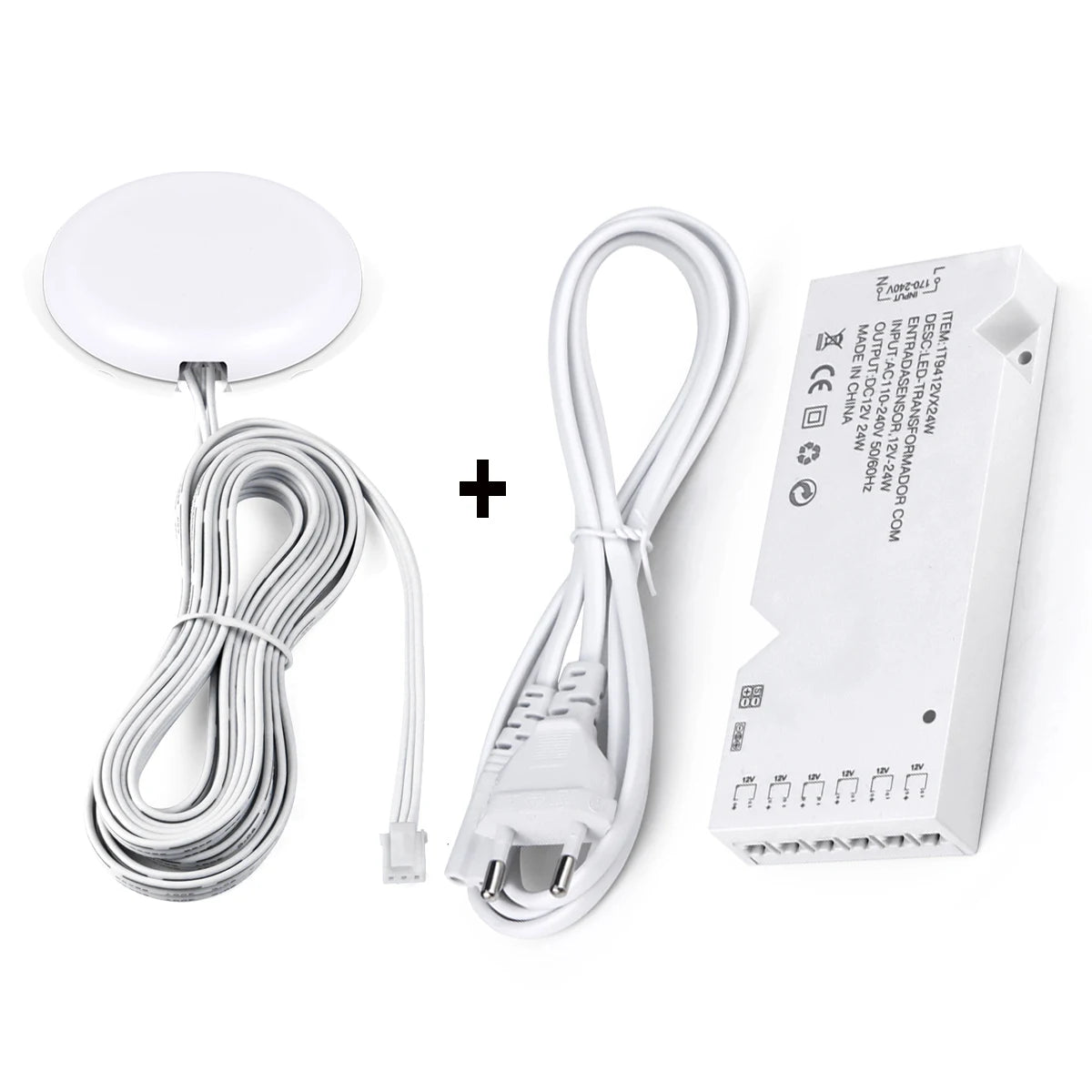 DC12V LED Lighting Transformer With Dimmable Touch/Hand Sweep Motion Sensor Switch Power Supply LED Driver 4-10 Dupont Ports