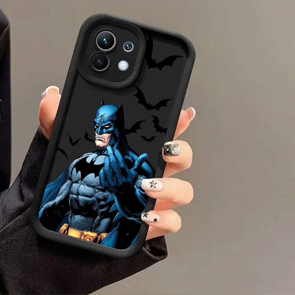 B-Bats-Mans Marvel Bat Phone Case for Xiaomi Mi 13T 14 T 15 15T Pro 17 Ultra Poco M7 M8 F8 F7 X6 X7 X8 Pro Max Shockproof Cover