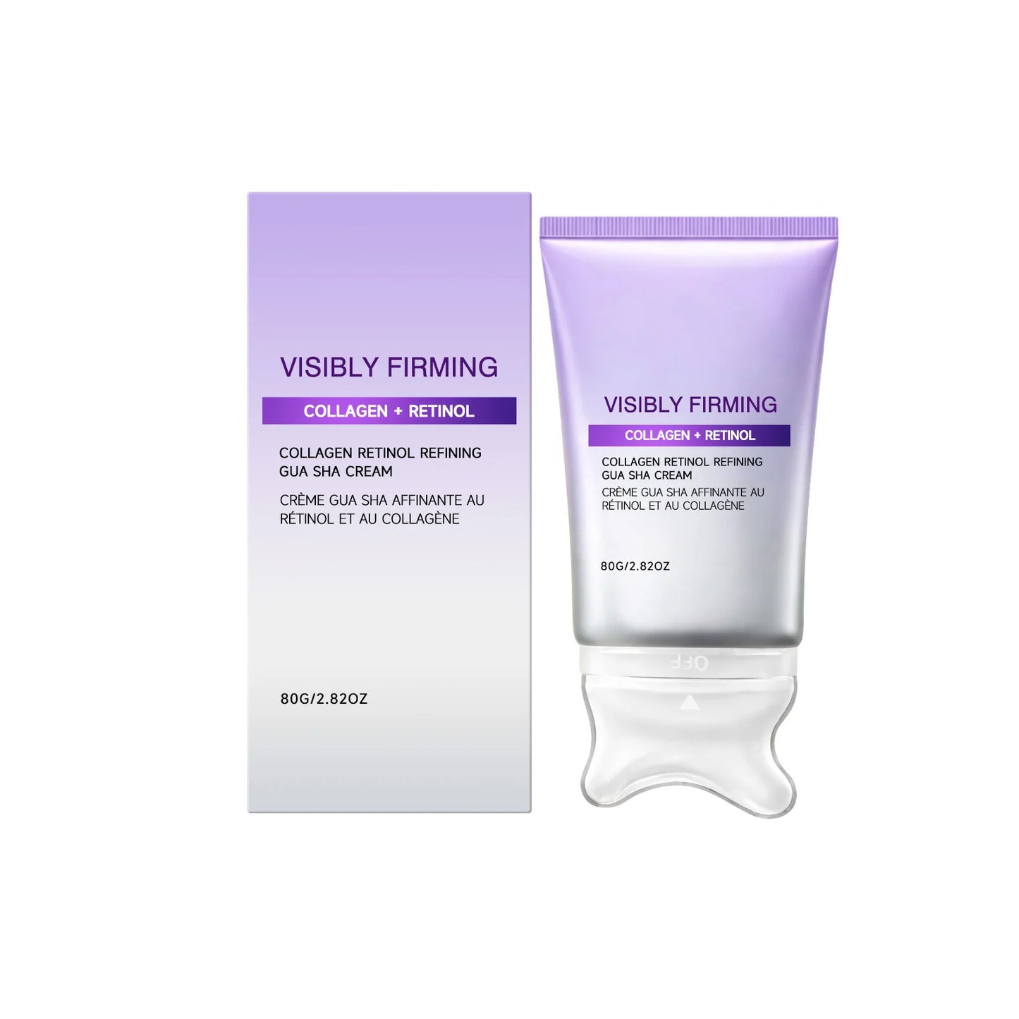 Instant Lifting Face Cream Sculpting Contour Gua Sha Cream Retinol Collagen Lift Sagging Skin Face Cheek Neck Scraping Therapy