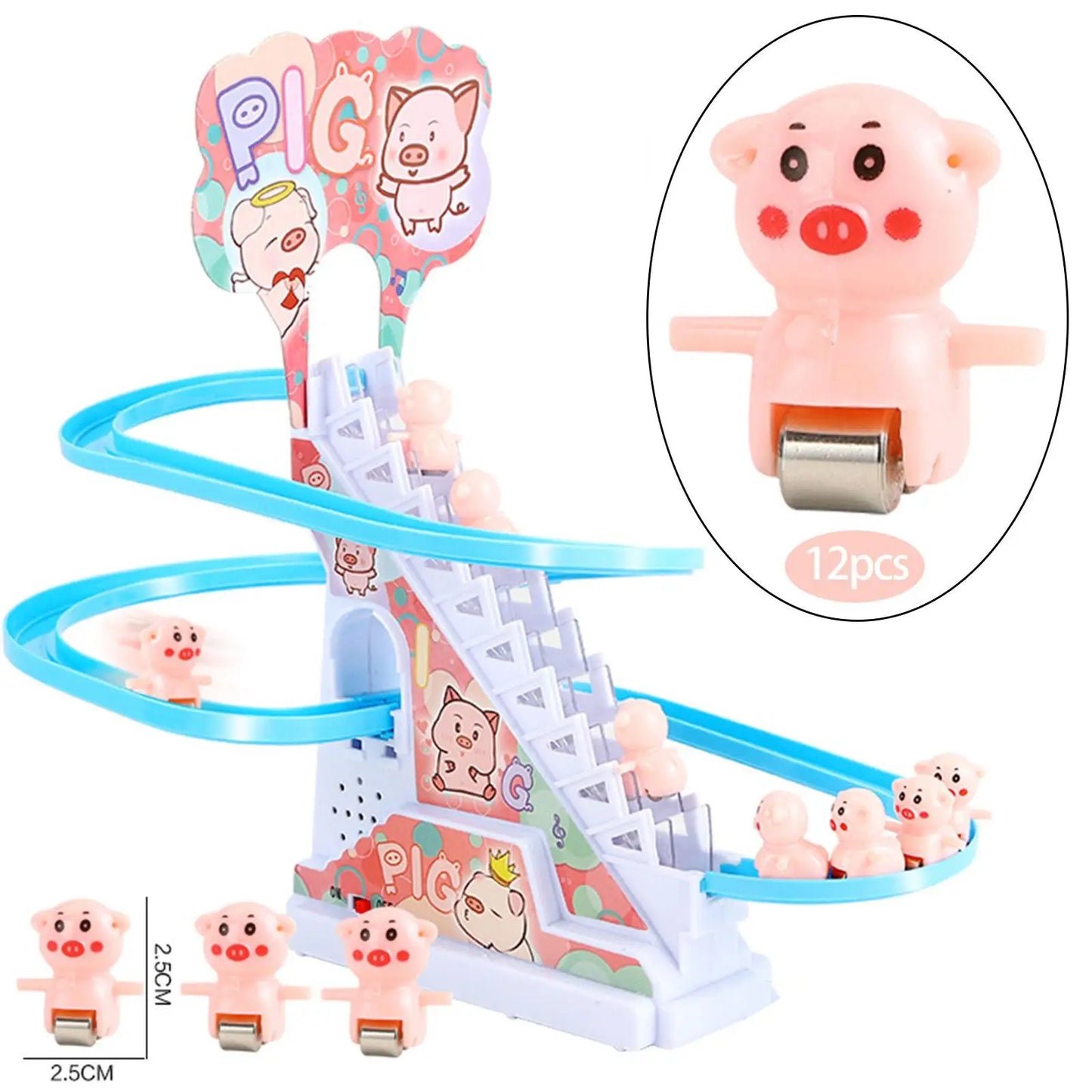 Electric Climb Stair Tracks Game Parts Adorable Durable Slide Stair Toy Spare Part for Indoor Outdoor Kid Children