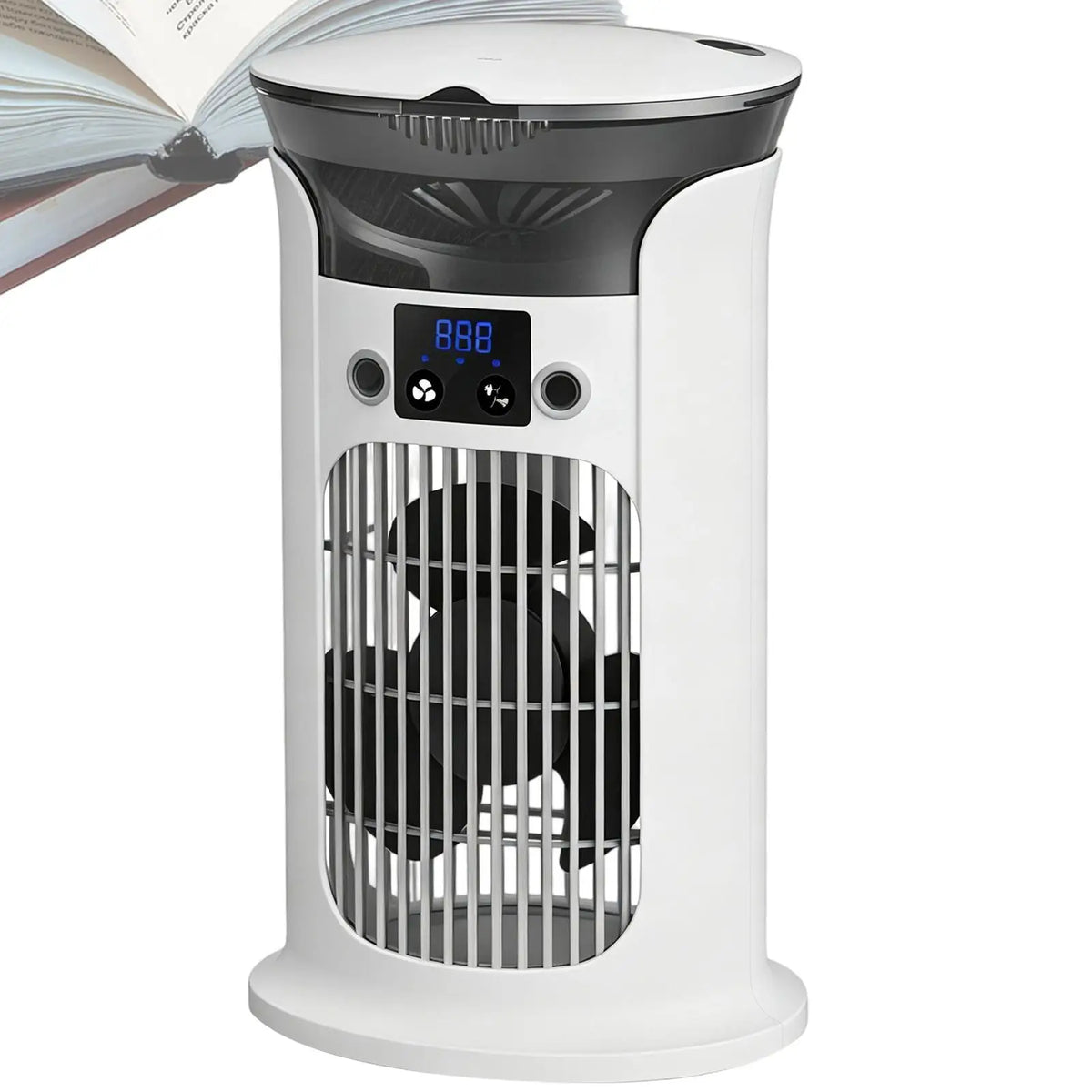 Bedroom Fans Adjustable Portable with Light Personal Tower Fans Standing Desk Fan for Home Living Room Indoor Bedside Office