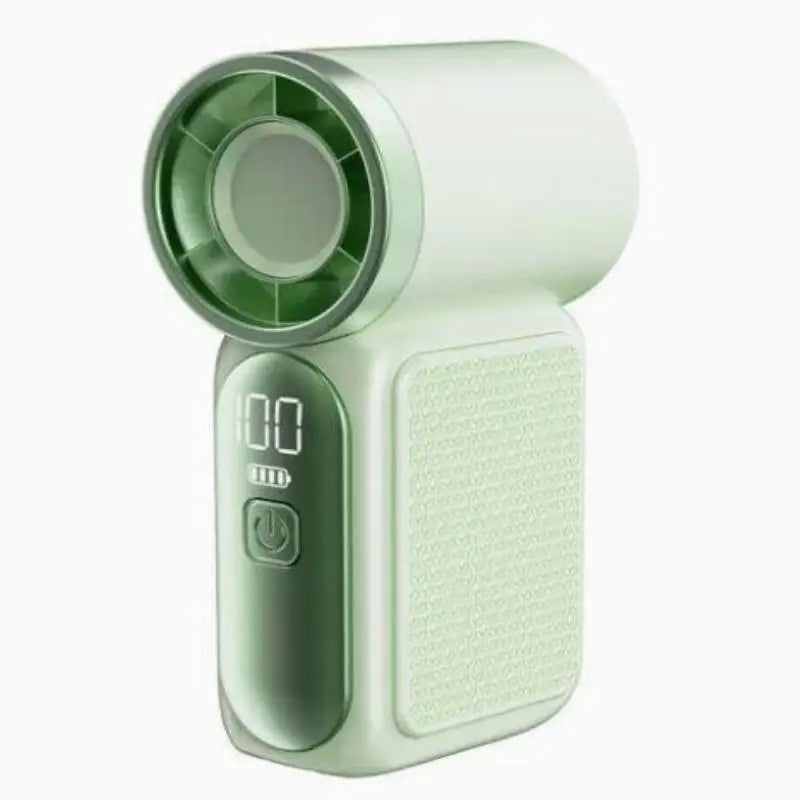 [Hot] 3600mAh Portable Mini Handheld Fan 3.5' Ultra High-Speed 16900 RPM With LED Display 6-Speed Cooling
