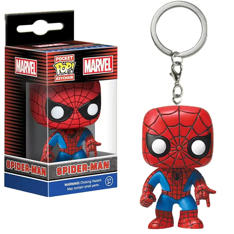 Marvel Spider Man Creative Student Keychain Pendant Anime Peripheral Men's Car Keychain Fashion Women's Bag Accessories Gifts