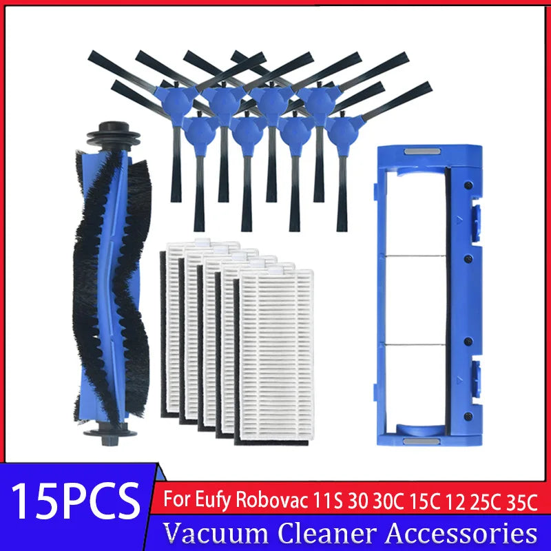 Replacement Parts Accessories for Eufy Robovac 11S 12 25C 15T 30C 35C 39C Side Sweep Main Roller Brush Filter Cover Shell Protec