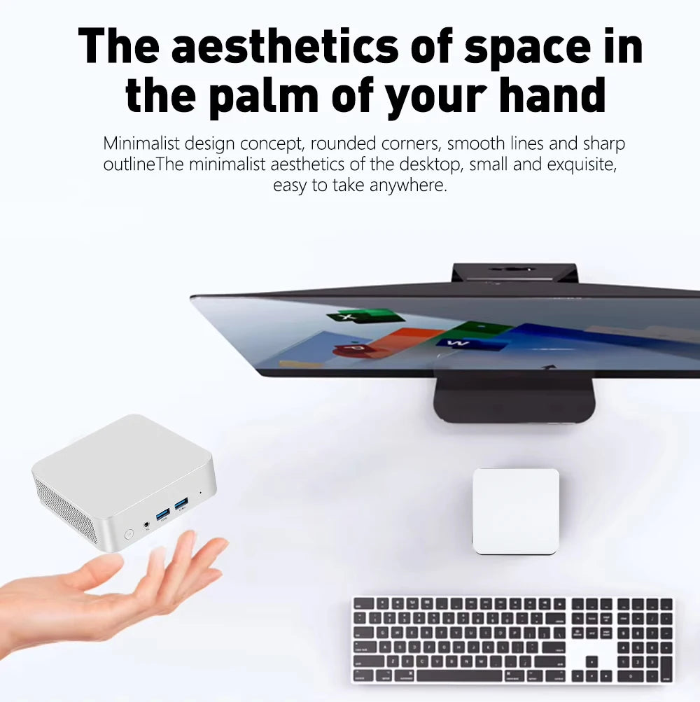 2025 Mini Computer PC Windows 10 intel core i7-8500Y 12GB DDR4 512GB 1TB 2TB SSD UHD Graphics Portable Mini Pc Desktop
