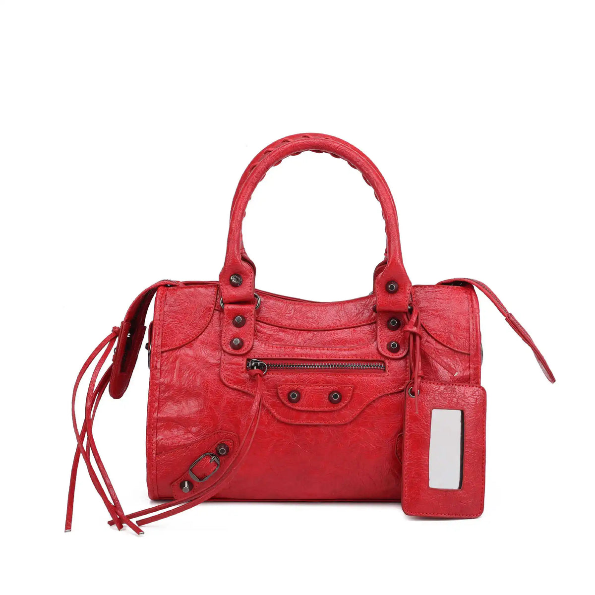 Luxury Designer City Motorcycle Shoulder Tote Bag for Women Large Capacity Autumn Winter Handbag Crossbody Stylish Women's Bag