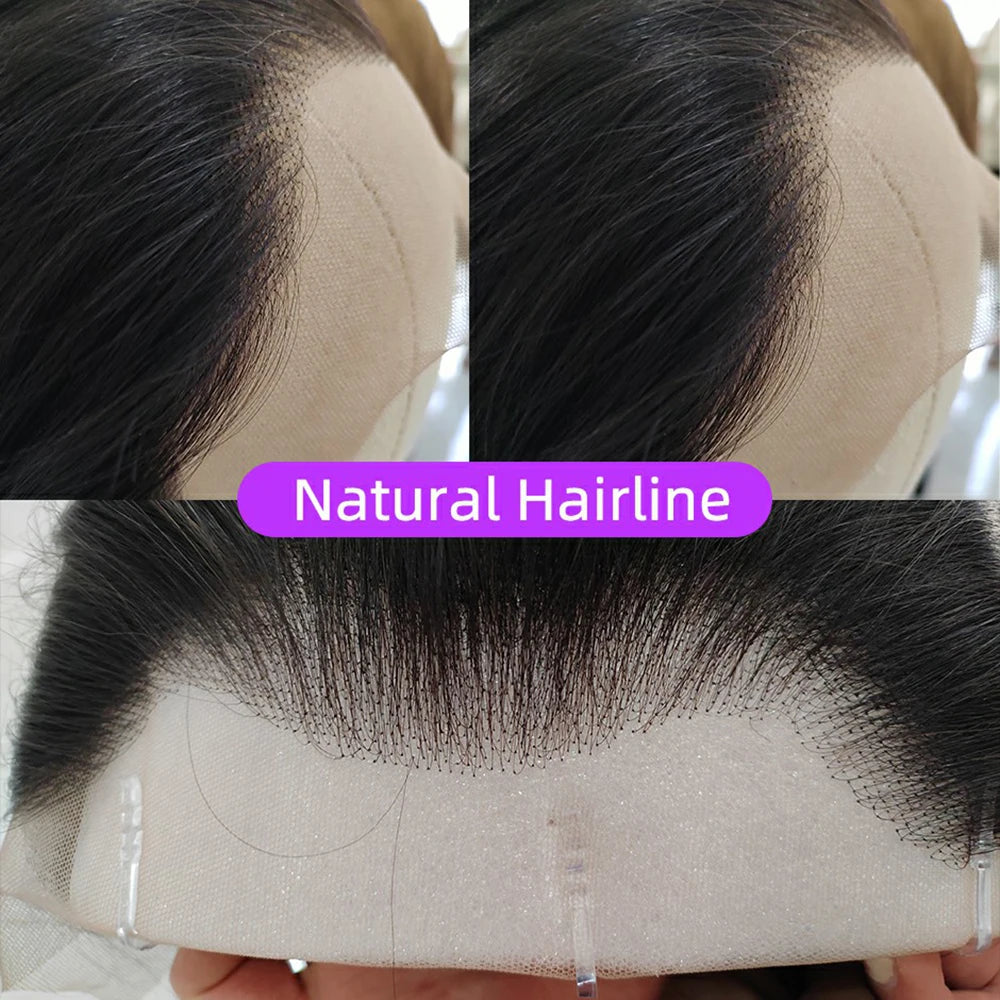 360 HD Transparent Lace Frontal Wigs Pre Plucked Brazilian Bone Straight 13x4 13x6 Lace Front Human Hair Wigs For Black Women