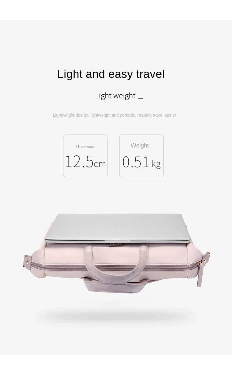 GOLF Women's Business Bags Briefcases Laptop 15 Inch Bag Commuter Handbag Lady Casual College Shoulder Bags for Women Trend 2024