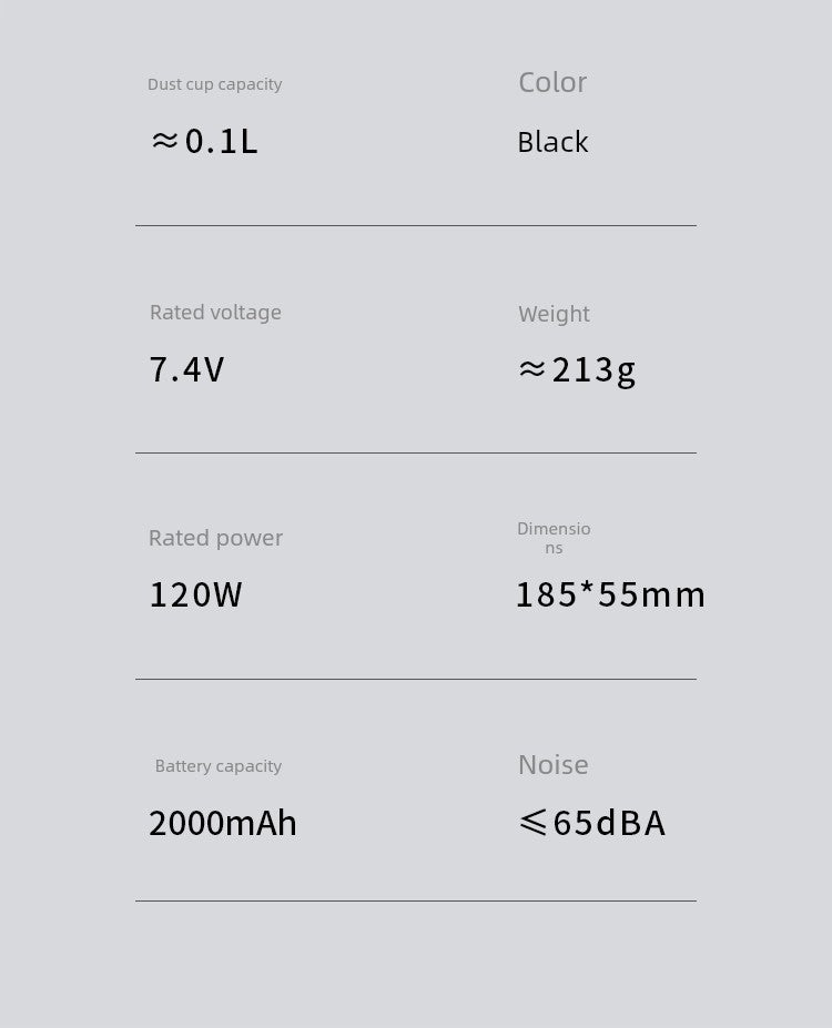 Car Window Vacuum Cleaner Wireless Charging Car For Home Groove Large Suction Power Strong Small Handheld Mini