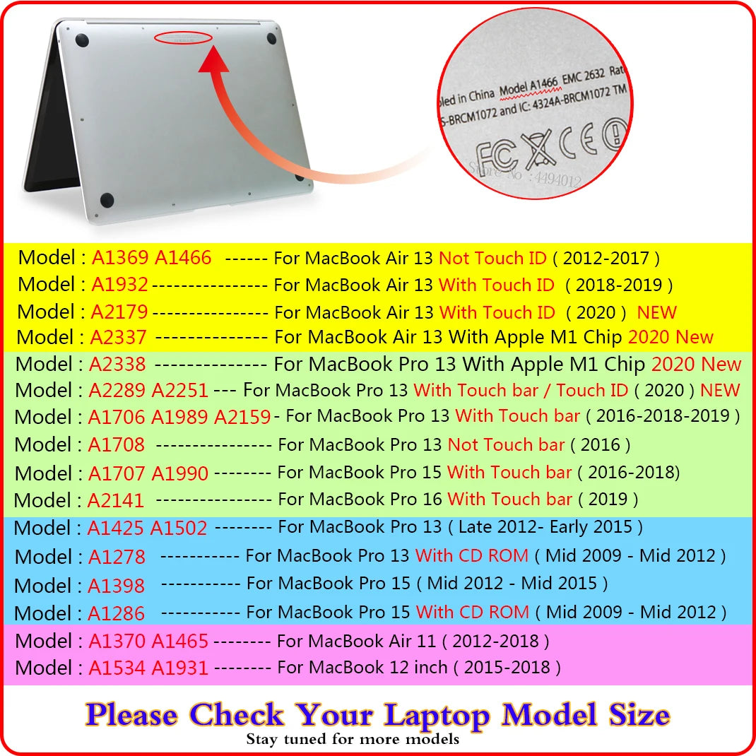 Protective Case for Macbook Pro Retina 13 inch A1502 A1425 Matte cover 2013 2015 MacBookPro Retina13 protective shell