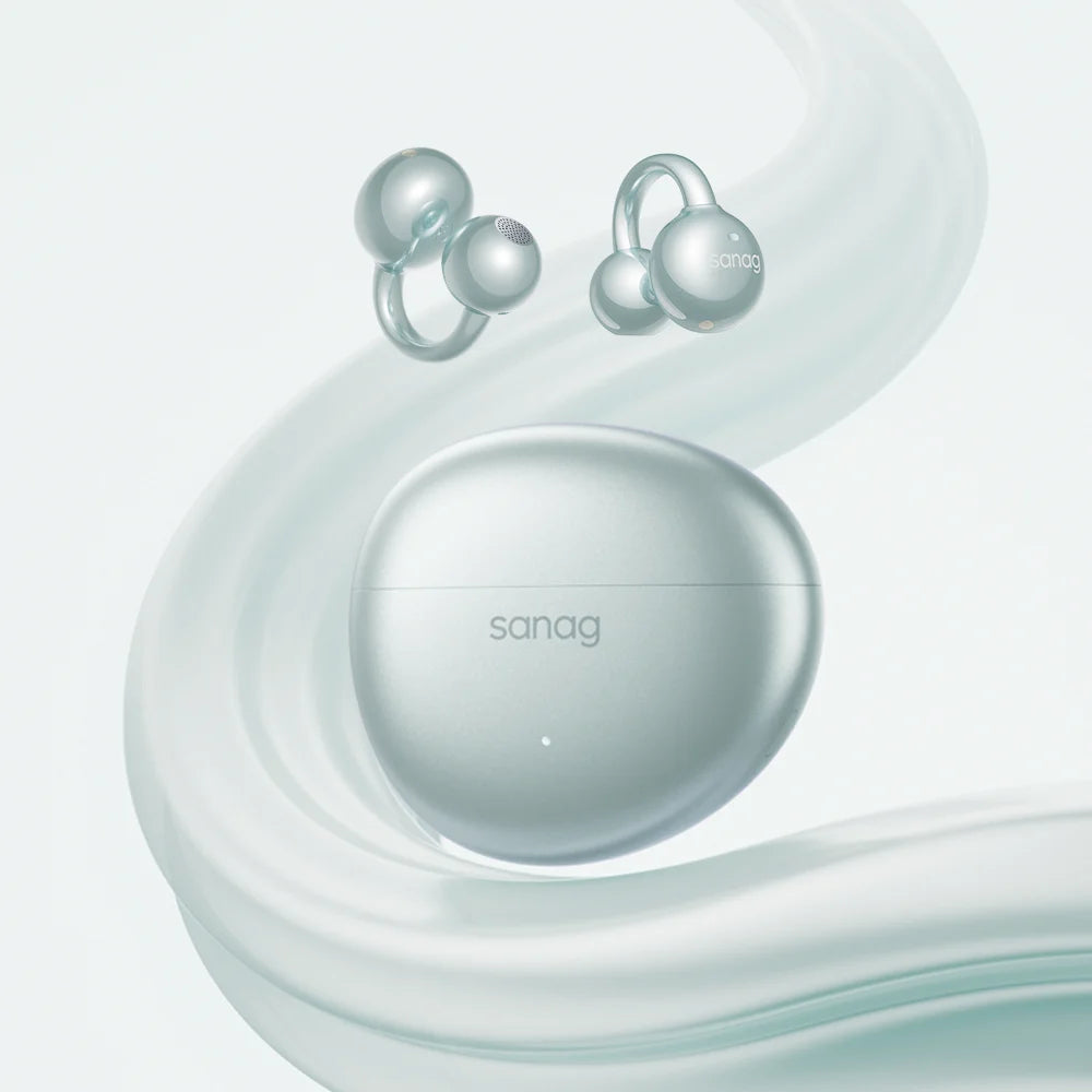 Sanag S7S AI Open Ear Clip on Headphones HiFi 3D Stereo Sound Quality AI Assistant Wireless Bluetooth Earphones APP EQ Setting