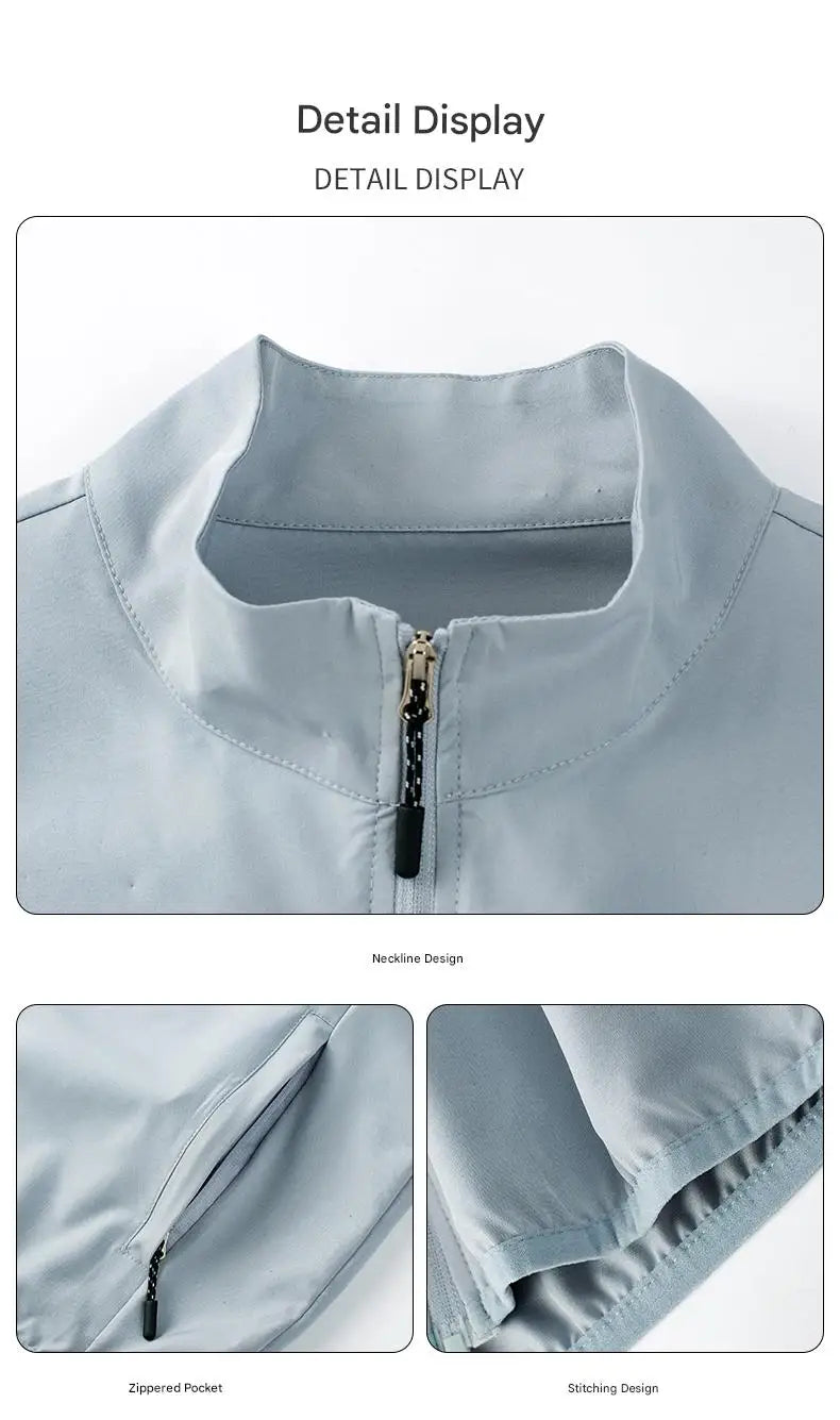 Summer Men Outdoor Cargo Vests Thin Breathable Waistcoats Fishing Sleeveless Jackets Male Sportswear Casual Elasticity Vests