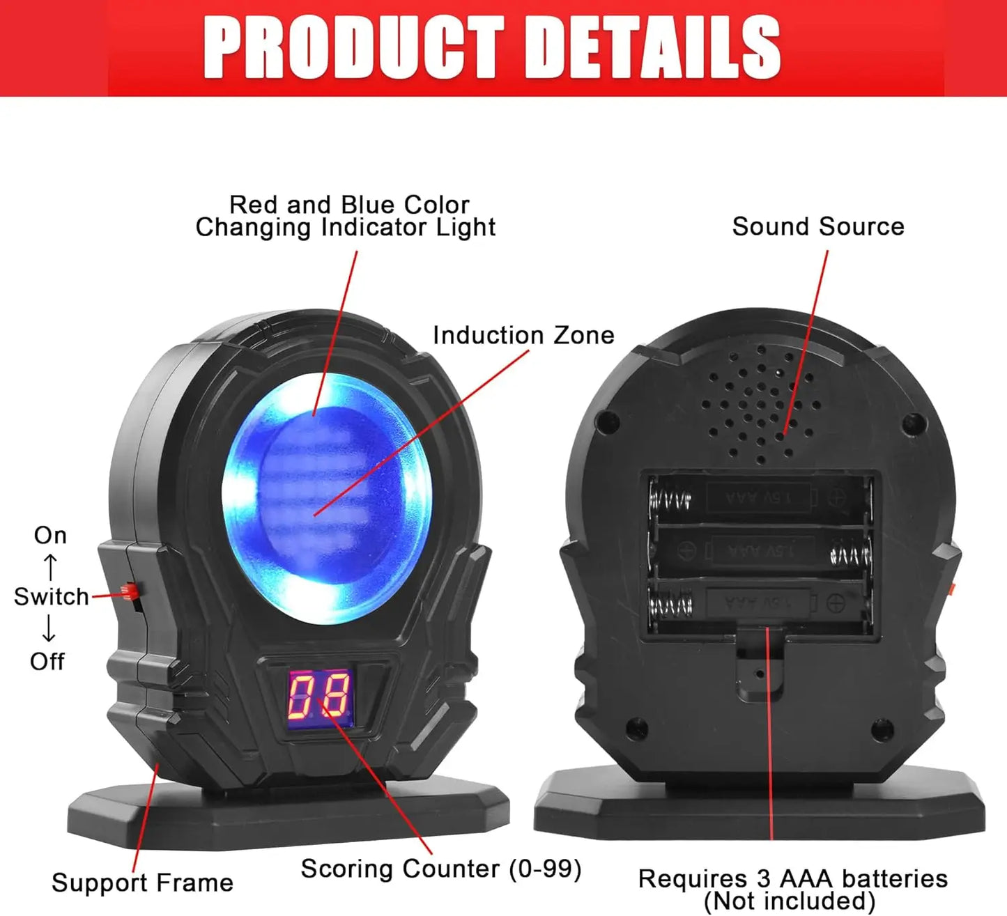 Christmas gifts mini infrared Dart Target Laser Training Target Induction Laser Target Auto-Scoring Target Sound Light Feedback