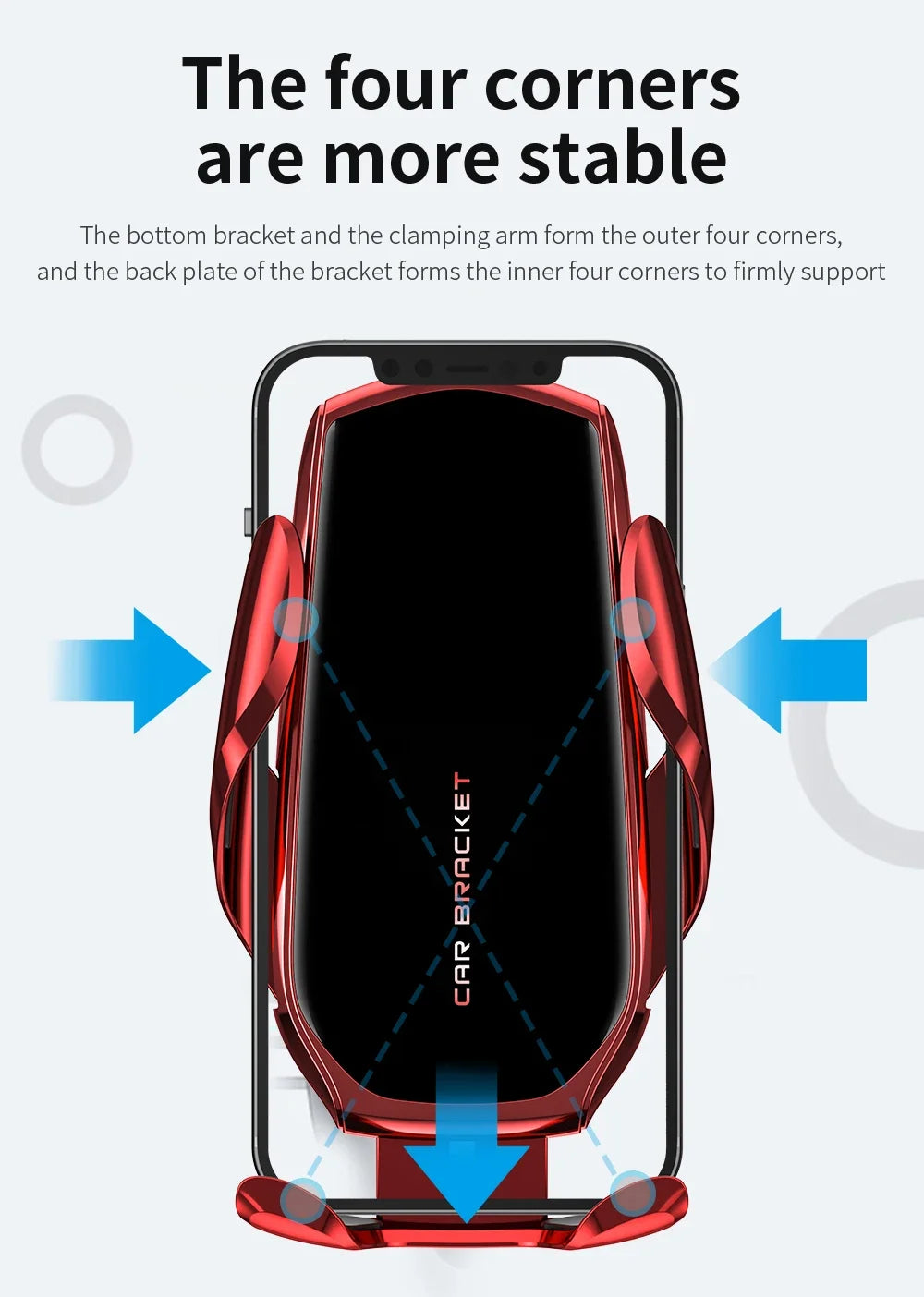 Car Phone Holder Screen Mount For Volkswagen Atlas 2024 2025 Wireless Charging Stand Navigation Bracket Glasses Storage Box