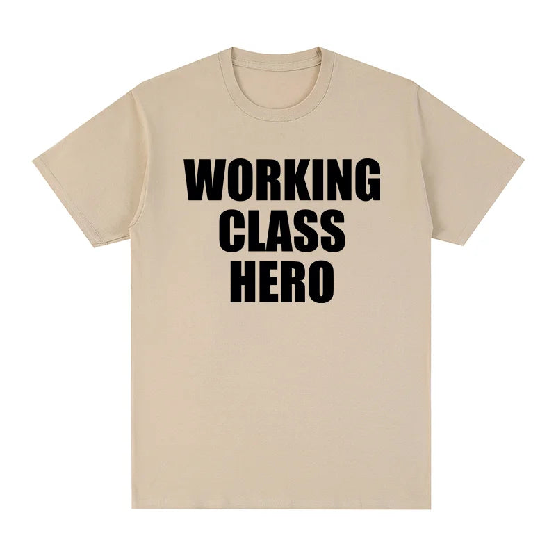 working class hero John Vintage t-shirt Streetwear Y2K 90s Cotton Men T shirt New TEE TSHIRT Womens tops