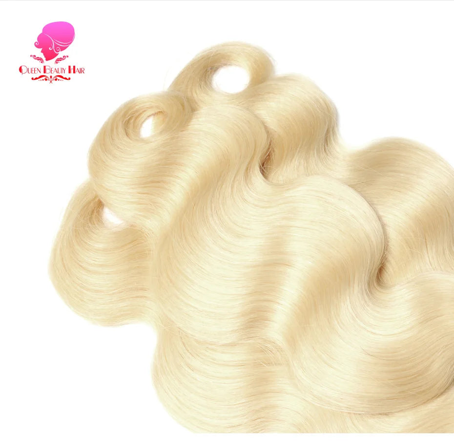 30 40 Inches 613 Honey Blonde Bundles 100% Human Hair Weave Bundles Double Track Peruvian Body Wave Bundles Human Hair Extension