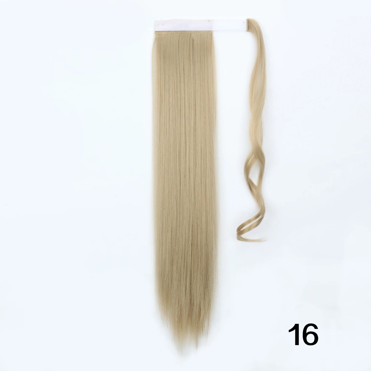 MERISIHAIR Synthetic 22 34 inches Long Straight Ponytail Extensions Heat Resisting Ponytail Brown Blonde Hair Women