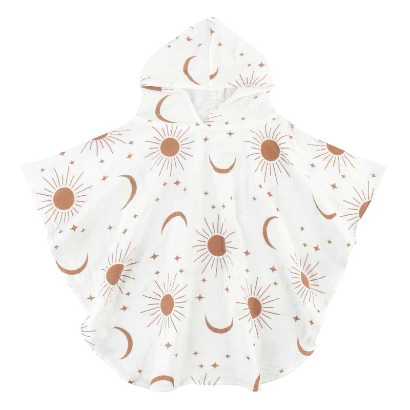 Pure Cotton Baby Towel Solid Color Muslin Baby Hooded Bath Towel Kids Newborn Swim Beach Bathrobe Quick Dry Facecloth Baby Stuff