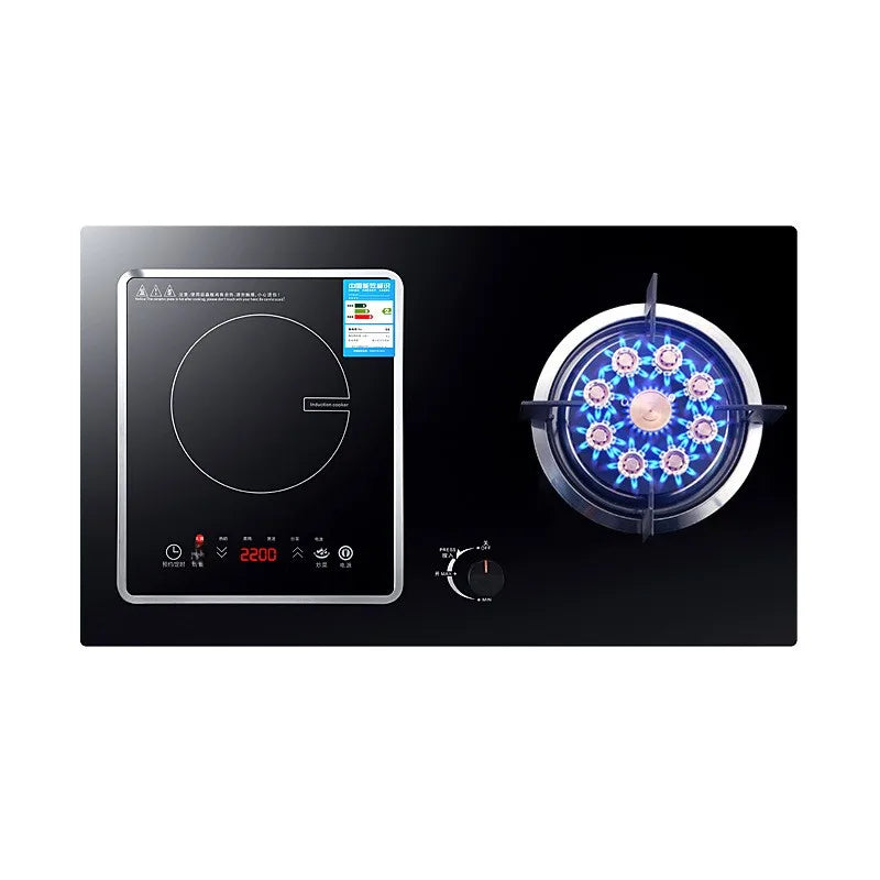 Double Burner Built-in Gas Stove With Electronic Ignition Energy Efficient Natural Gas Stove For Use