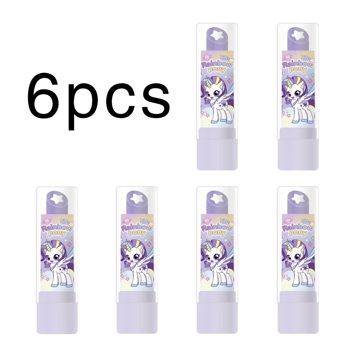 Pony-style lipstick, eraser, fun cosmetics, styling, school office painting, exam pencil, eraser, student and teacher gifts