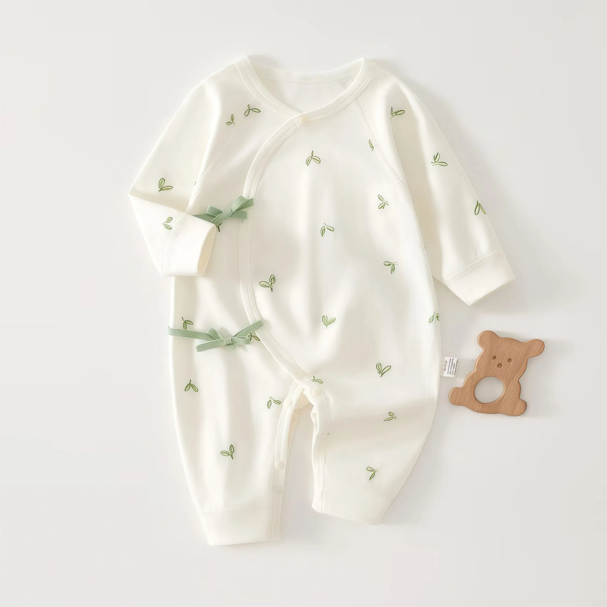 Long Sleeve Baby Jumpsuit Cotton Newborn Clothing Boys and Girls Romper Infant Jumpsuit Tie Onesie with Cute Print