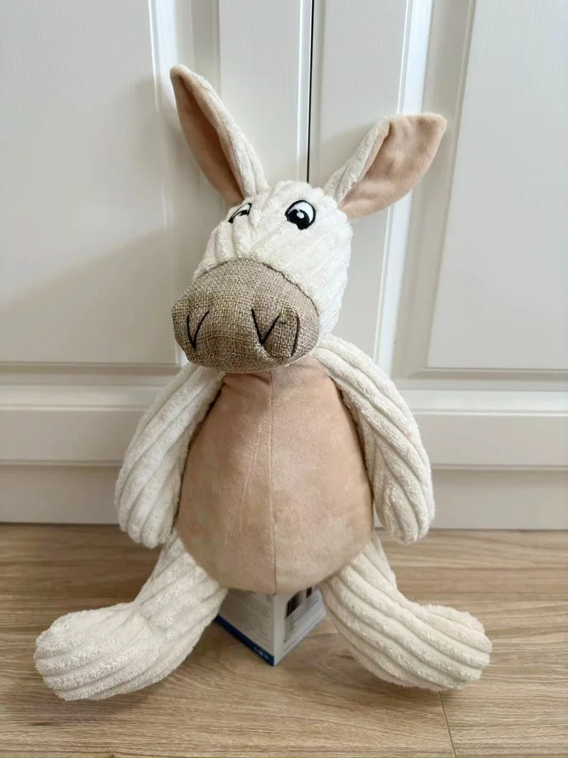 Pet Toy for Dogs, Plush Chew Toy with Sound, Large Animal Design, New Dog Toy for Medium and Large Dogs