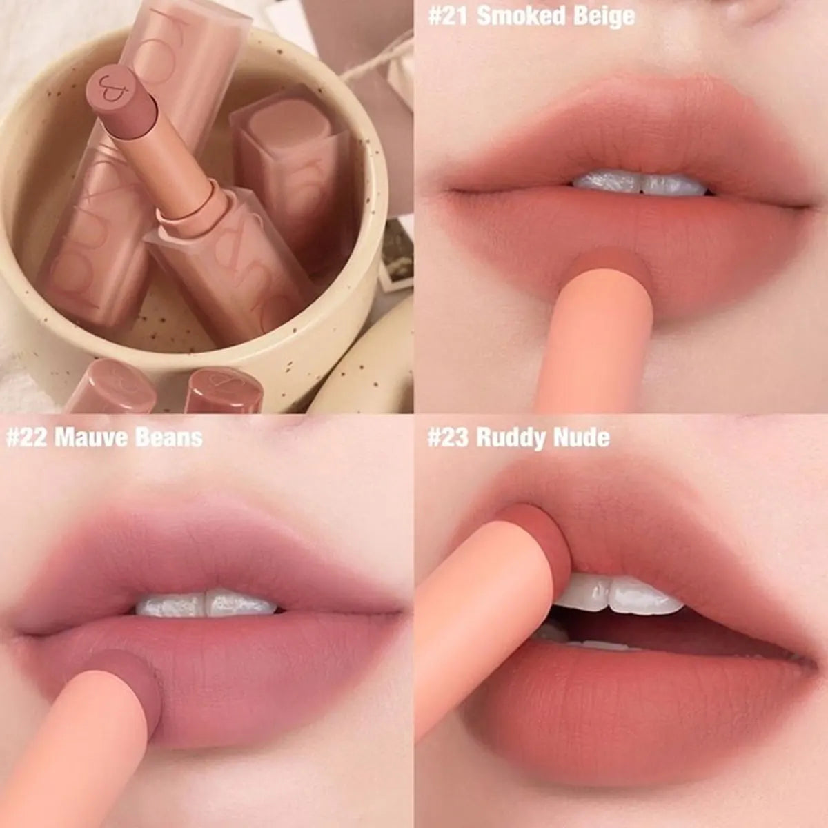 rom&nd ZERO MATTE LIPSTICK,Lightweight Non-Drying,Soft-Focus Matte Finish,Daily Wear Colors,Fresh Start,K-Beauty,Korean Makeup