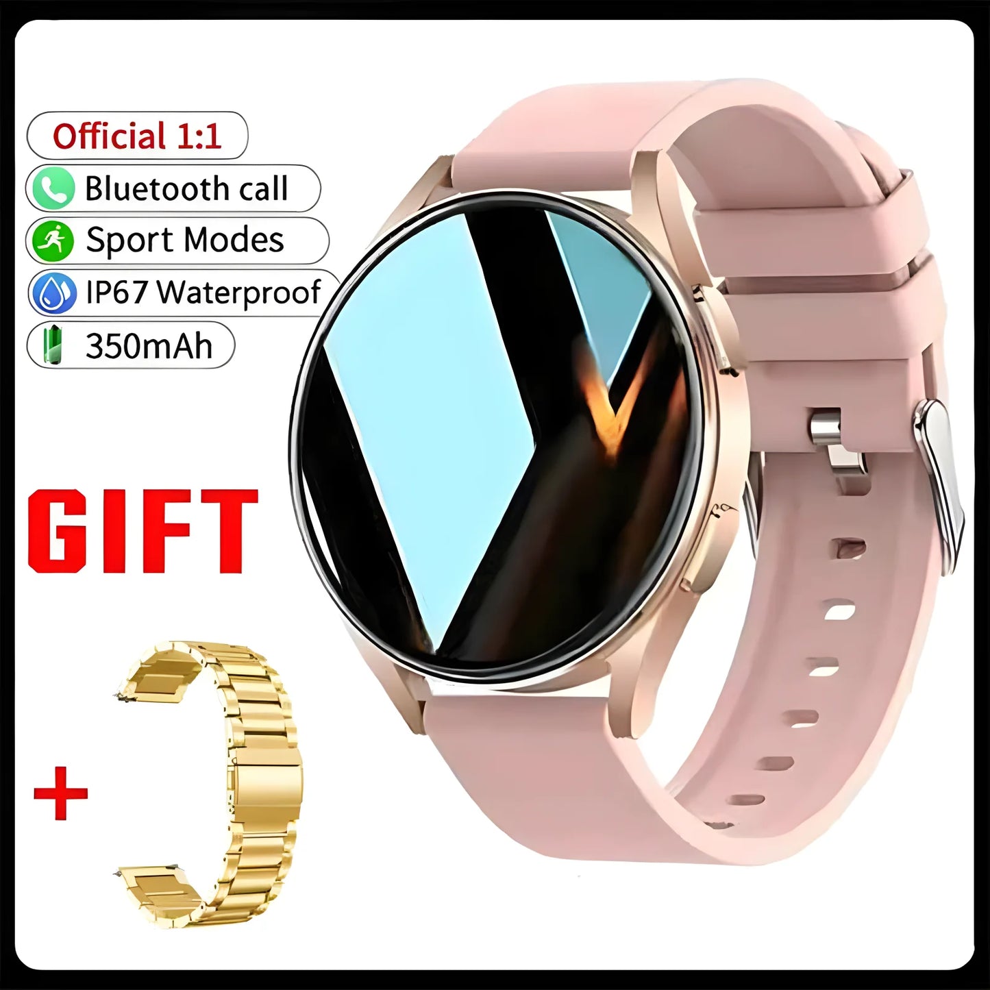 Bluetooth Call Smart Watch Pro 1.39-Inch Custom Dials Music Sports Men Women Watch 6 Health Monitor Smartwatch For Android IOS
