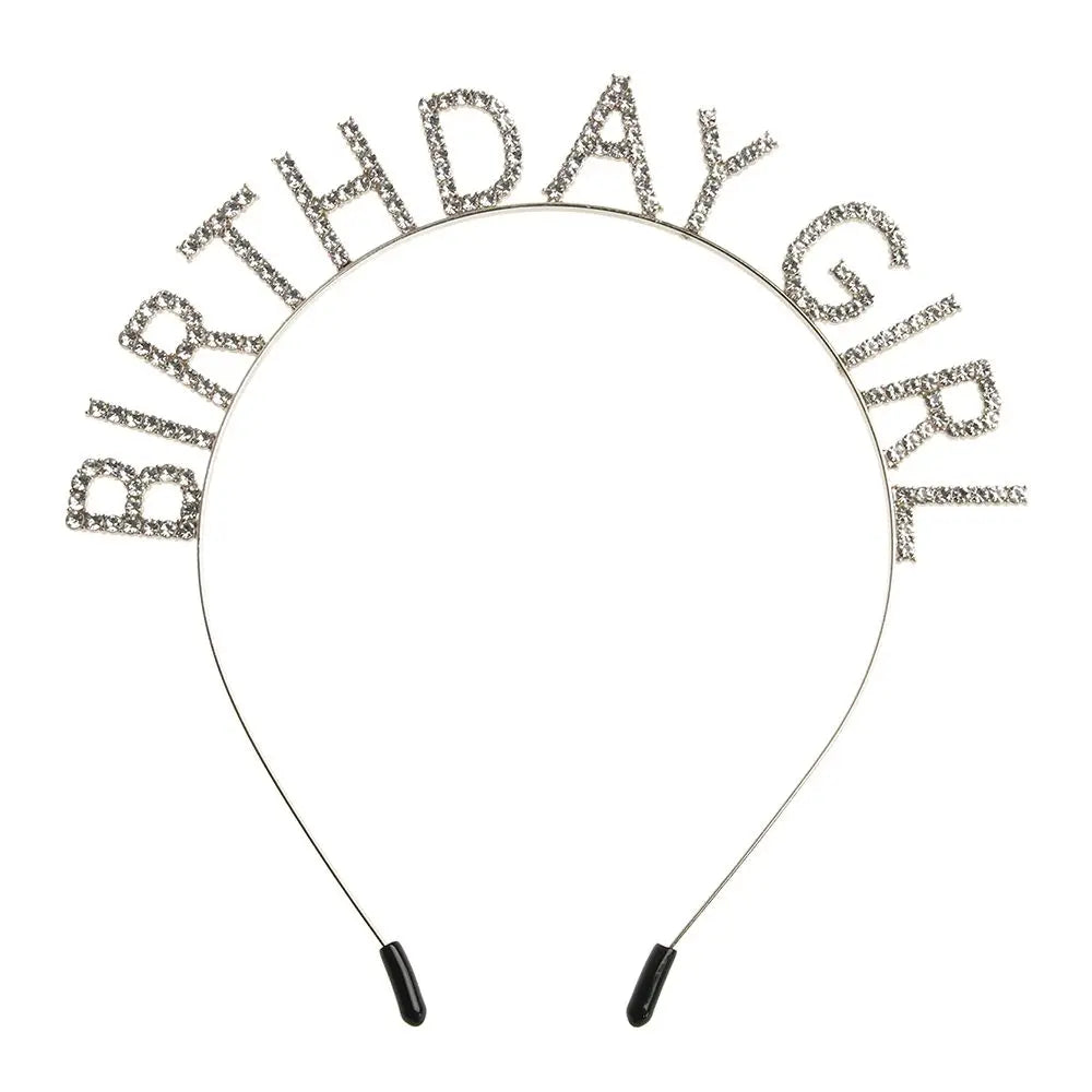 Fashion Metal Alloy Women Hair Hoop Birthday Girl Headband Birthday Party Tiara Princess Crown