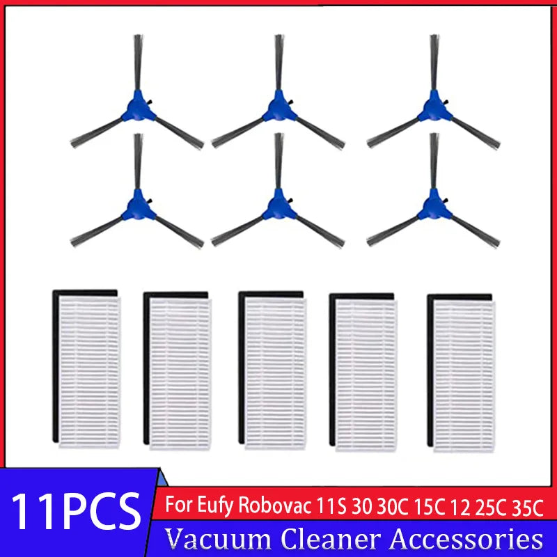 Replacement Parts Accessories for Eufy Robovac 11S 12 25C 15T 30C 35C 39C Side Sweep Main Roller Brush Filter Cover Shell Protec