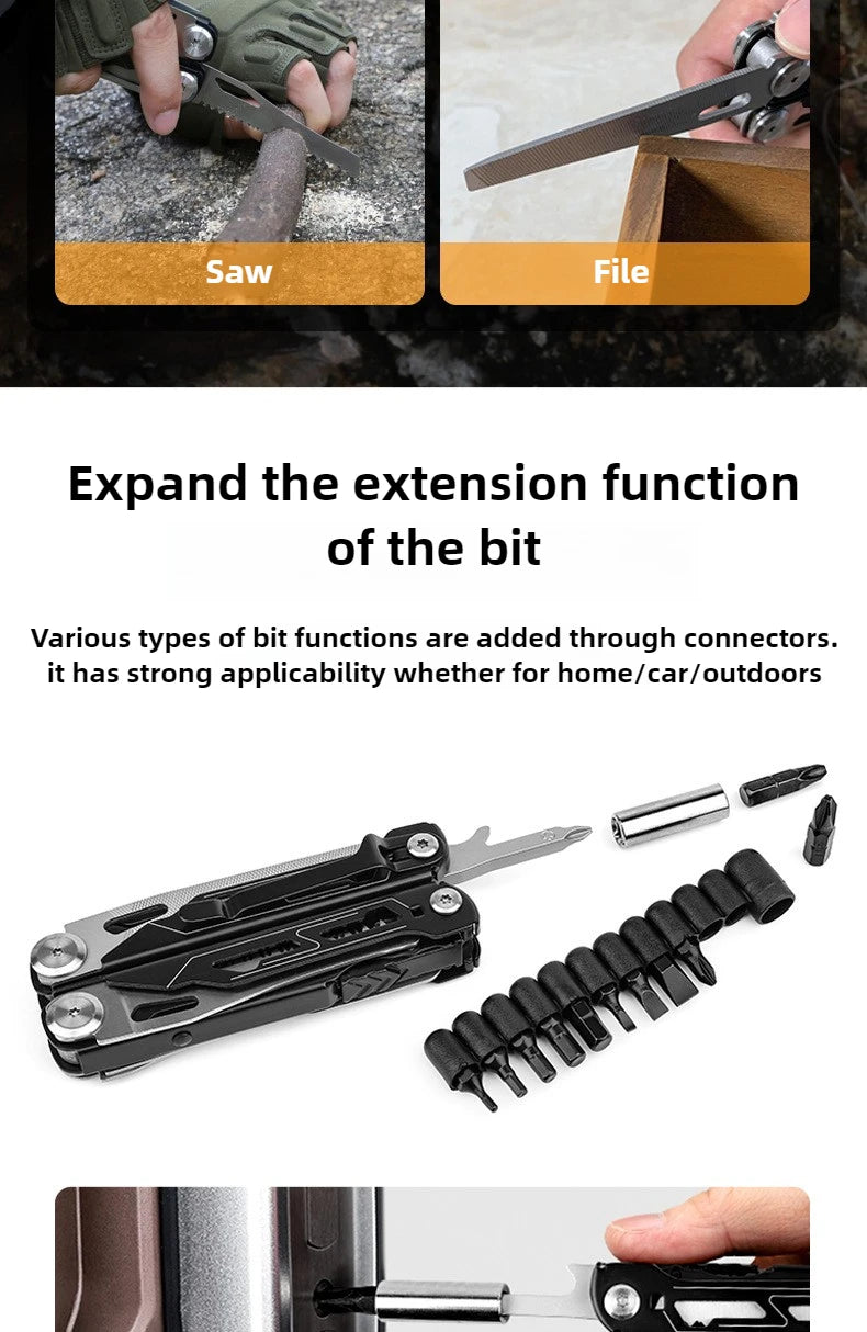 Multitools Pliers Stainless Steel Folding Tool Pliers Outdoor Camping Survival Portable Pocket Tools Multipurpose Manual Tools