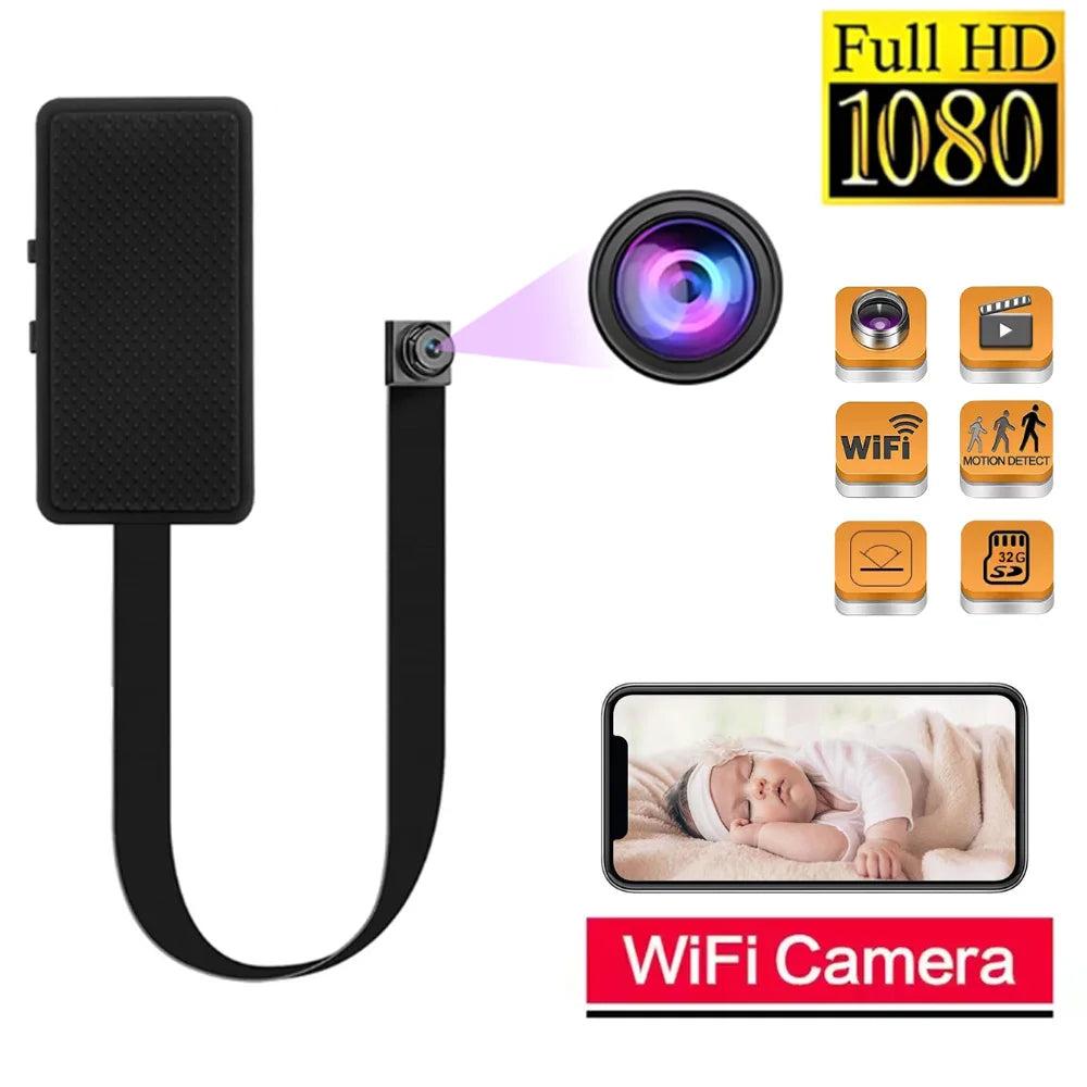 1080P WiFi Mini Camera,Add Card reader DIY WiFi Module Camera Built in Microphone,motion detection,Video Recorder Remote view