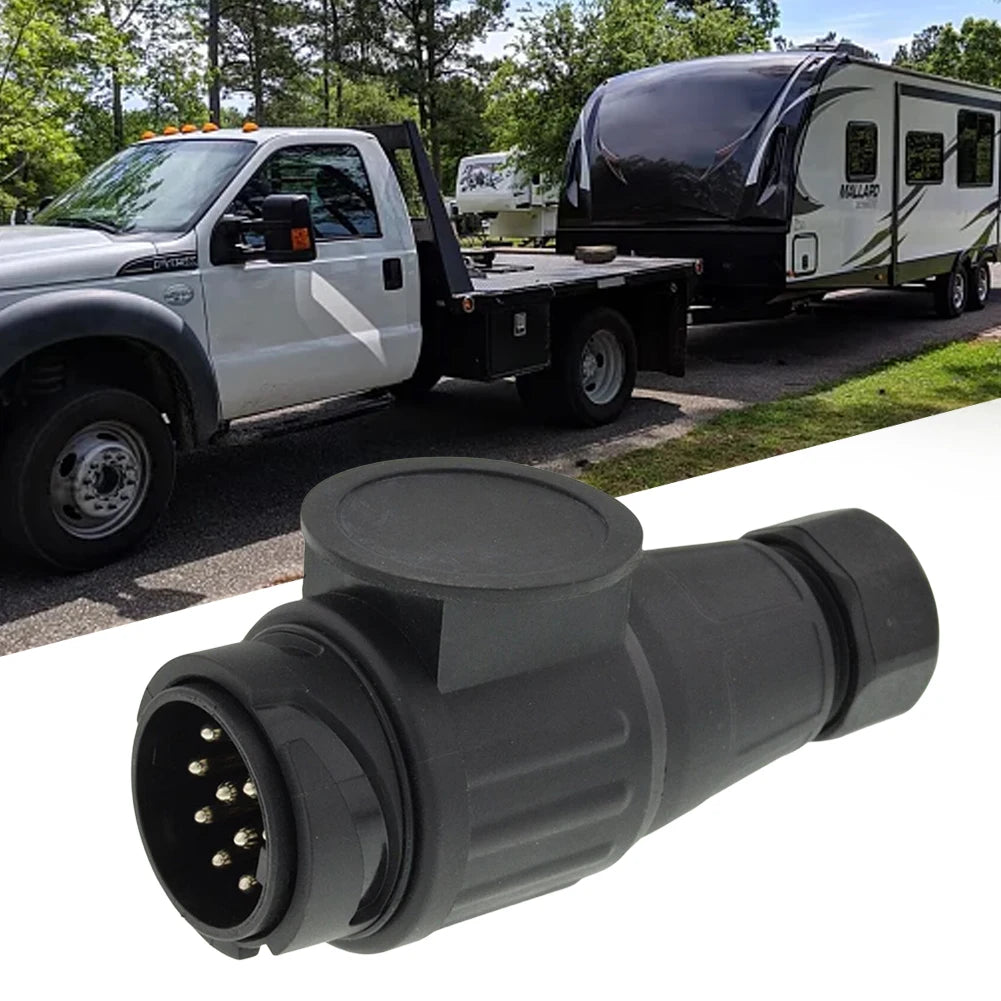 13Pin Trailer Plug 12V Towing Bar Socket 13 Pole Caravan Wiring Electrical Connector Trailer Electrical Connector for Vehicle RV