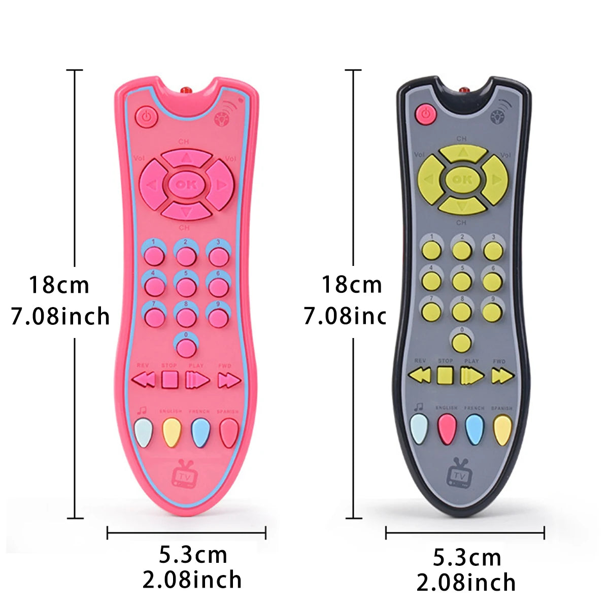 Music Mobile Phone TV Remote Control Baby Early Educational Toys Electric Numbers English Learning Toys Gift For Newborn