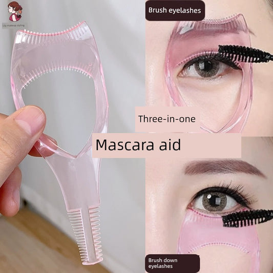 Eyelash Aid Mascara Painting Eyeliner Brush Baffle Three-in-One Makeup Tools Newbie Beginner Eye Makeup Board