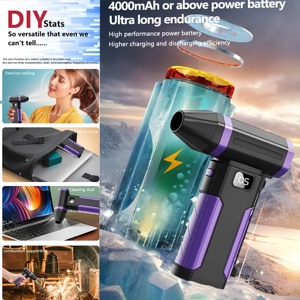 JANGKLIFE 3-in-1 Vacuum Cleaning Set USB Rechargeable Mini Car Vacuum Cleaner Home Use Dust Collector Automotive Cleaning Kit