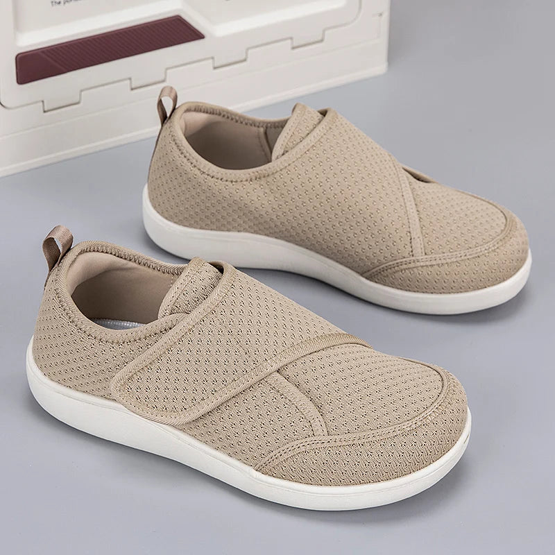 Men Women Open Shoes for Elderly Adjustable Diabetic Shoes Swollen Foot Fat Wide Hallux Valgus Bunion Orthopedics Thumb Eversion