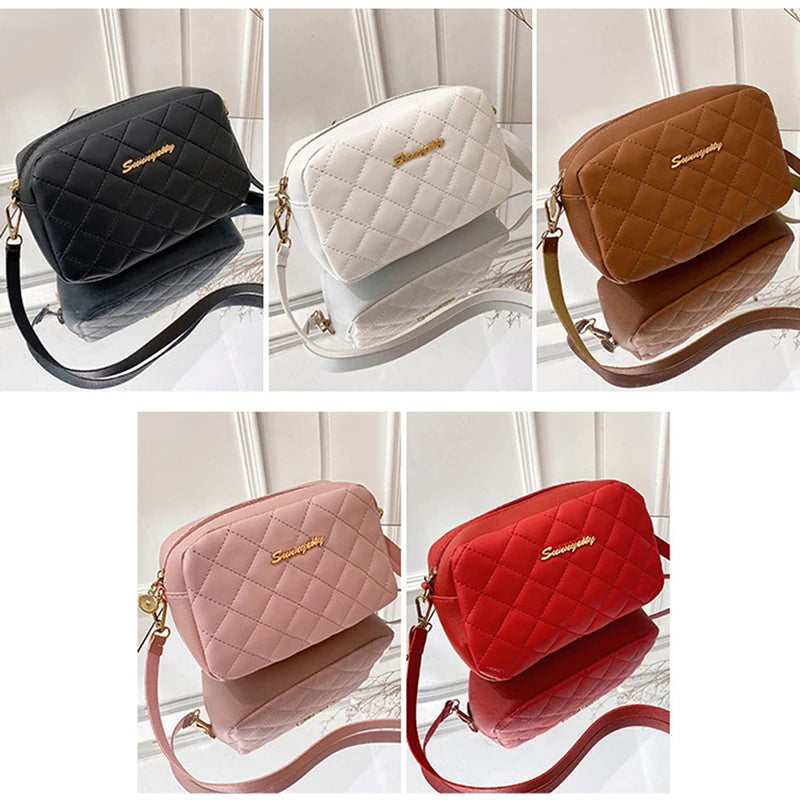 New·Fashion Ladies Crossbody Bags Luxury Tassel Small Messenger Bag For Women Lingge Embroidery Casual Female Shoulder Bag