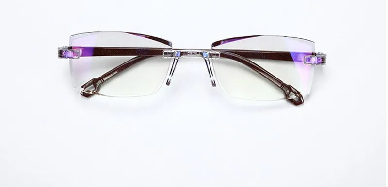 Intelligent Zoom Anti-blue Light Reading Glasses Frameless Cutting Edge Presbyopic Glasses Men and Women Presbyopic Glasses
