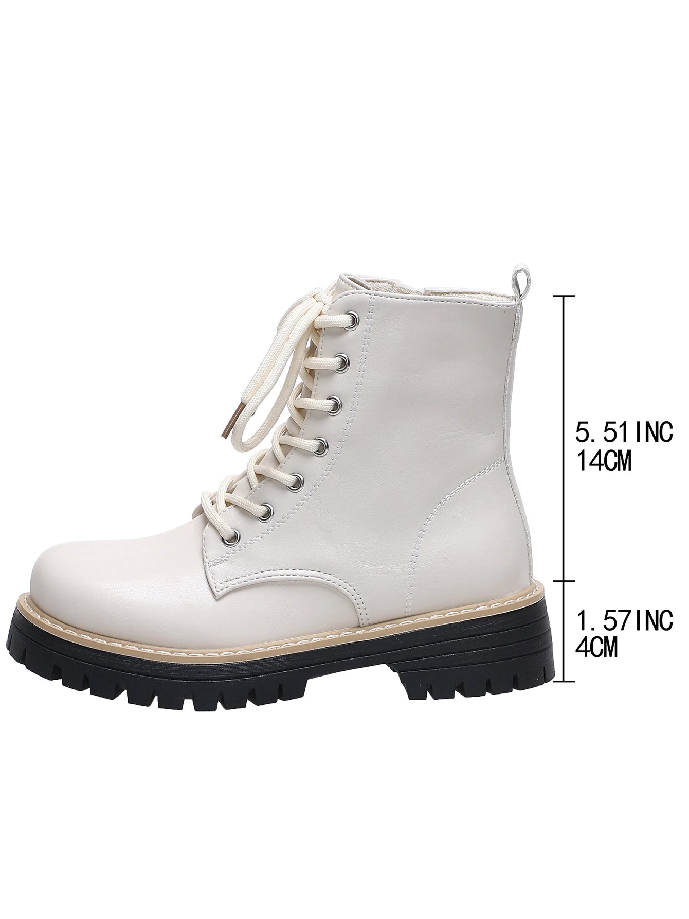 Ankle Boots for Woman 2025 New Women Increased Boots Fashion Genuine Leather Black White Casual Motorcycle Luxury Shoes 655