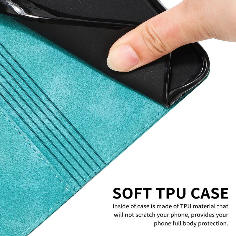 Stand Flip Wallet Case for Xiaomi Redmi 14C 13C 13R 12C 12 13 4G 5G 10 2022 11a 10C 10A 9C 9A 8A 7 8 6A Leather Protect Cover