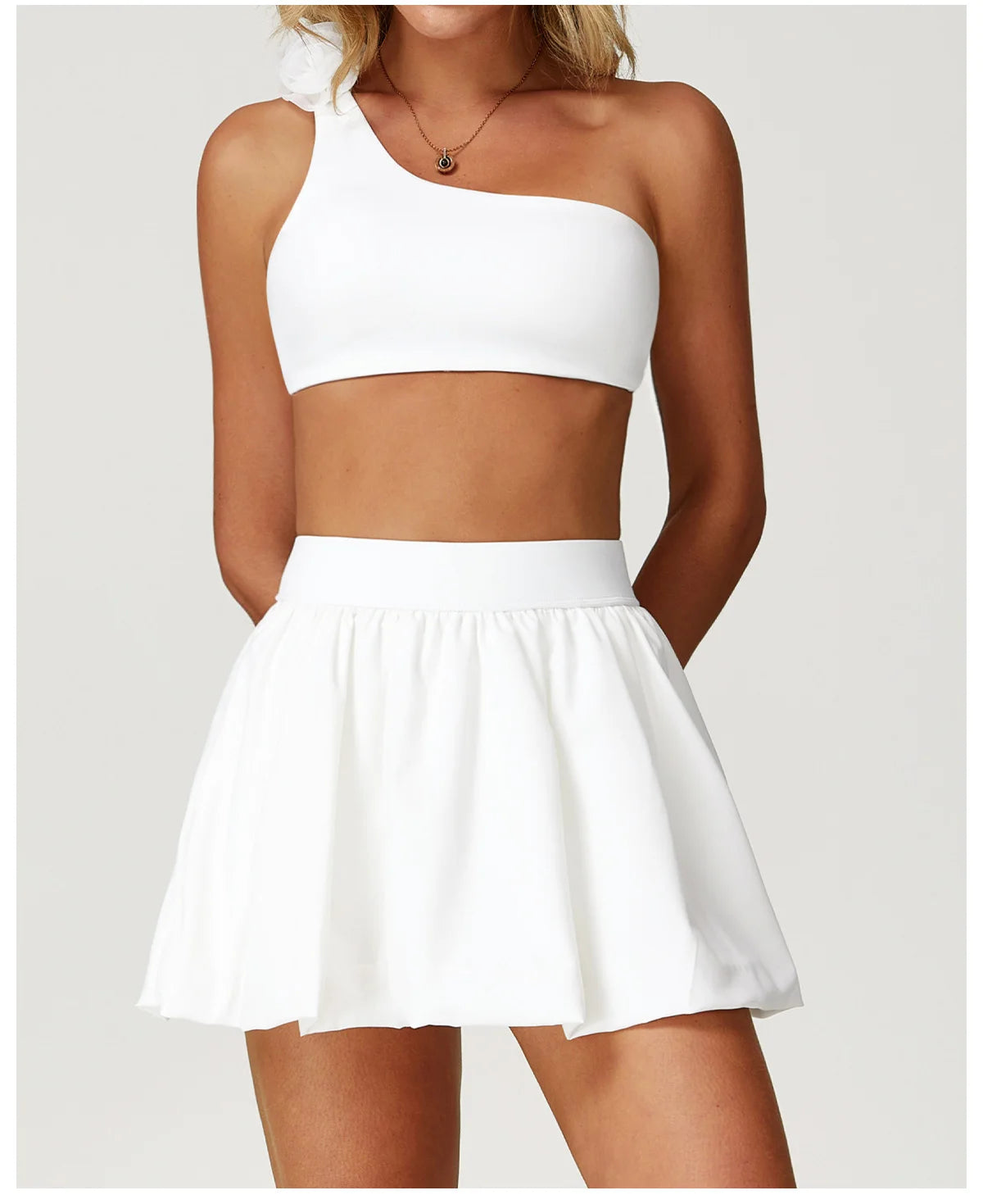 Women Sports Skirts High Waist Yoga Tennis Shorts Dress With Pocket Running Golf Skirt Quick Dry Breathable Belt Safety Pants